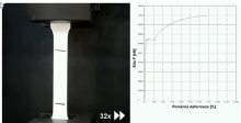 Tensile test of steel